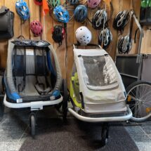 Kinderfahrradanhänger mit Qualität und Sicherheit – gibts im Fahrradverleih BIKE STADL