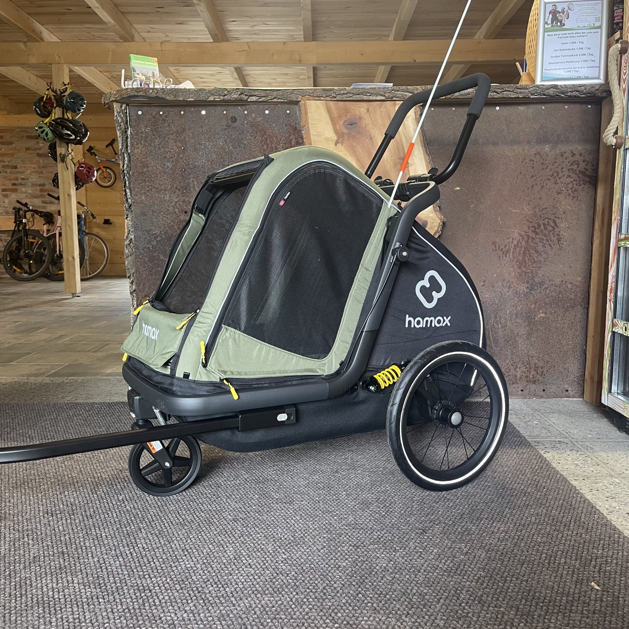 Anhänger Hund - Fahrradverleih ( auch E-Bikes ) in Greetsiel und