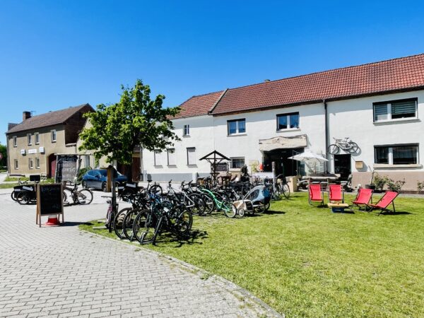 Bike Stadl Fahrradvermietung Senftenberger See Verleih Bushaltestelle Anreise Bus Lausitzer Seenland