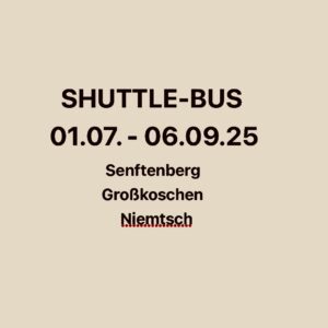 Urlauber Shuttle vom 01.07.- 06.9.2025