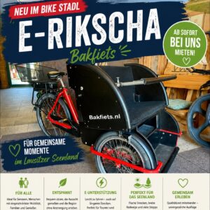 E-Rikscha Bakfiets mit 2 Sitzplätzen