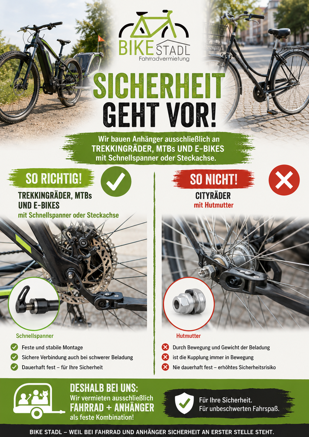 Warum wir beim Anhänger auf das richtige Fahrrad setzen