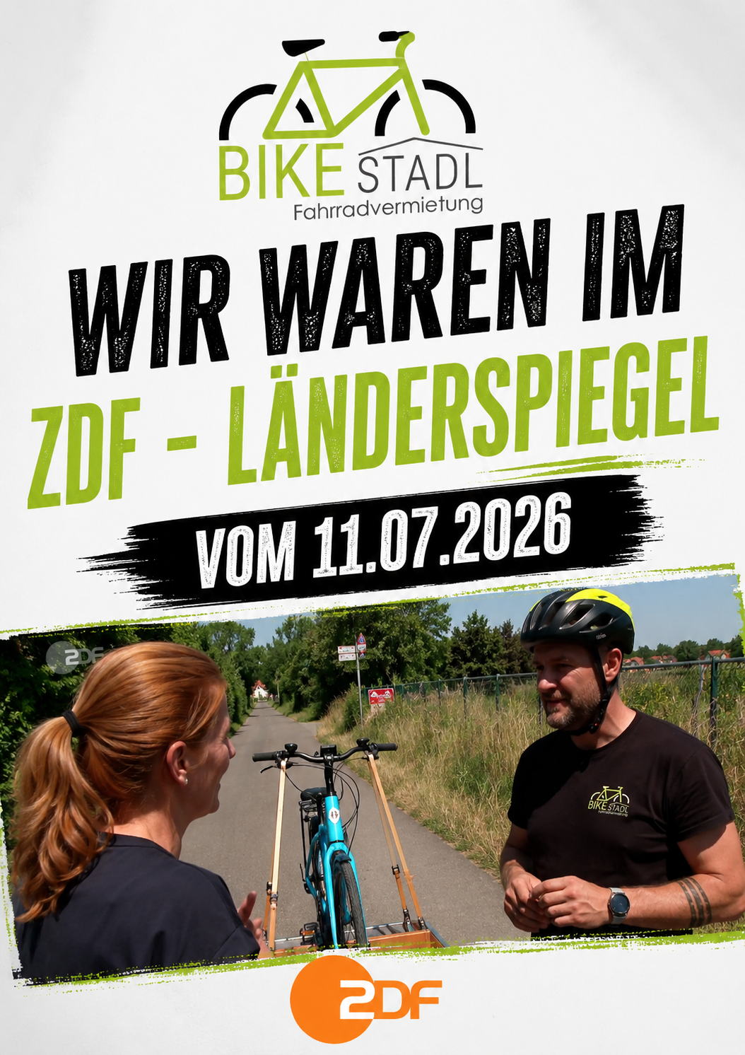 Nachtrag:  BIKE STADL im ZDF-Länderspiegel vom 11.07.2026